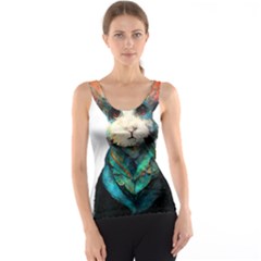 Rabbit T-shirtrabbit Watercolor Painting #rabbit T-shirt (1) Women s Basic Tank Top by EnriqueJohnson