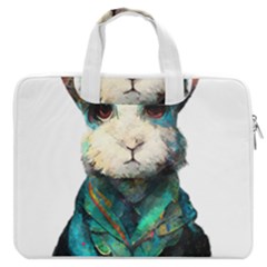 Rabbit T-shirtrabbit Watercolor Painting #rabbit T-shirt (1) Macbook Pro 16  Double Pocket Laptop Bag  by EnriqueJohnson