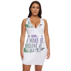 Gaming Controller Quote T- Shirt A Gaming Controller Quote Video Games T- Shirt (5) Draped Bodycon Dress by ZUXUMI