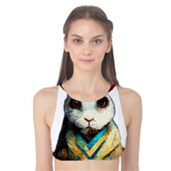 Rabbit T-shirtrabbit Watercolor Painting #rabbit T-shirt (2) Tank Bikini Top by EnriqueJohnson