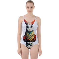 Rabbit T-shirtrabbit Watercolor Painting #rabbit T-shirt (2) Cut Out Top Tankini Set by EnriqueJohnson