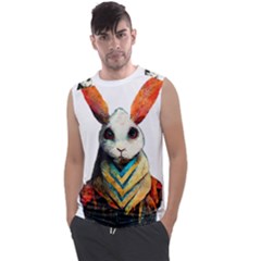 Rabbit T-shirtrabbit Watercolor Painting #rabbit T-shirt (2) Men s Regular Tank Top by EnriqueJohnson