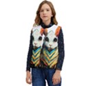 Rabbit T-shirtrabbit Watercolor Painting #rabbit T-shirt (2) Kid s Button Up Puffer Vest	 View1