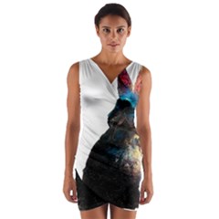 Rabbit T-shirtrabbit Watercolor Painting #rabbit T-shirt (3) Wrap Front Bodycon Dress by EnriqueJohnson