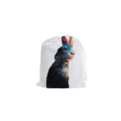 Rabbit T-shirtrabbit Watercolor Painting #rabbit T-shirt (3) Drawstring Pouch (xs) by EnriqueJohnson