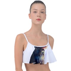 Rabbit T-shirtrabbit Watercolor Painting #rabbit T-shirt (3) Frill Bikini Top by EnriqueJohnson