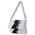 Rabbit T-shirtrabbit Watercolor Painting #rabbit T-shirt (3) Full Print Messenger Bag (M) View1