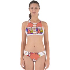 Gay Pride T- Shirt Gay Pride Kawaii Fox Ramen Noodles Rainbow Flag T- Shirt Perfectly Cut Out Bikini Set by ZUXUMI