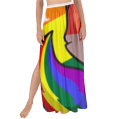 Gay Pride T- Shirt Gay Pride Kawaii Fox Ramen Noodles Rainbow Flag T- Shirt Maxi Chiffon Tie-up Sarong by ZUXUMI