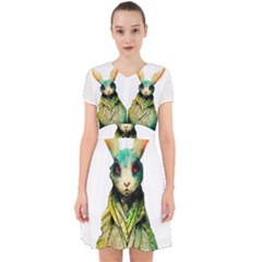 Rabbit T-shirtrabbit Watercolor Painting #rabbit T-shirt (5) Adorable in Chiffon Dress