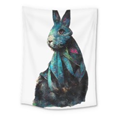 Rabbit T-shirtrabbit Watercolor Painting #rabbit T-shirt Medium Tapestry by EnriqueJohnson