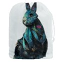 Rabbit T-shirtrabbit Watercolor Painting #rabbit T-shirt Drawstring Pouch (3XL) View1