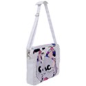 Genderfluid T- Shirt Genderfluid Pride Kawaii Cat Strawberry Milk T- Shirt Cross Body Office Bag View2