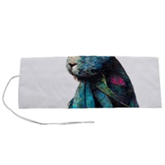 Rabbit T-shirtrabbit Watercolor Painting #rabbit T-shirt Roll Up Canvas Pencil Holder (s) by EnriqueJohnson