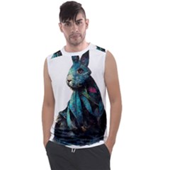 Rabbit T-shirtrabbit Watercolor Painting #rabbit T-shirt Men s Regular Tank Top by EnriqueJohnson