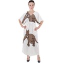 Aardvark  Shirt Steal Your Heart Aardvark 02  Shirt4 V-Neck Boho Style Maxi Dress View1