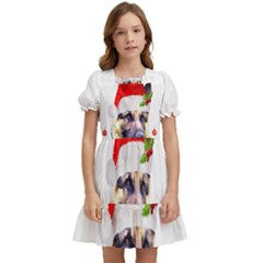 German Shepherd T- Shirt Cute German Shepherd Dog T- Shirt (1) Kids  Puff Sleeved Dress by ZUXUMI