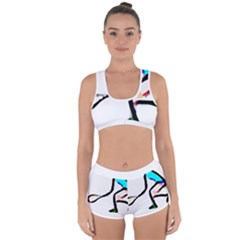 Abstract Art Sport Ace Tennis  Shirt Abstract - Art - Sport - Ace - Tennis  Shirt5 Racerback Boyleg Bikini Set by EnriqueJohnson