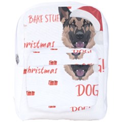 German Shepherd T- Shirt German Shepherd Merry Christmas T- Shirt (1) Full Print Backpack by ZUXUMI