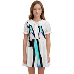 Abstract Art Sport Cross Ball Tennis  Shirt Abstract Art Sport Cross Ball Tennis  Shirt7 Kids  Sweet Collar Dress by EnriqueJohnson