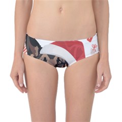 German Shepherd T- Shirt German Shepherd Merry Christmas T- Shirt (2) Classic Bikini Bottoms by ZUXUMI