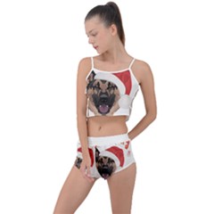 German Shepherd T- Shirt German Shepherd Merry Christmas T- Shirt (2) Summer Cropped Co-ord Set by ZUXUMI