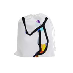 Abstract Art Sport Serve Tennis  Shirt Abstract Art Sport Serve Tennis  Shirt8 Drawstring Pouch (large) by EnriqueJohnson