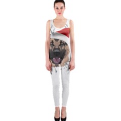 German Shepherd T- Shirt German Shepherd Merry Christmas T- Shirt (3) One Piece Catsuit by ZUXUMI