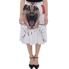 German Shepherd T- Shirt German Shepherd Merry Christmas T- Shirt (3) Classic Midi Skirt by ZUXUMI