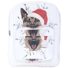 German Shepherd T- Shirt German Shepherd Merry Christmas T- Shirt (3) Full Print Backpack by ZUXUMI