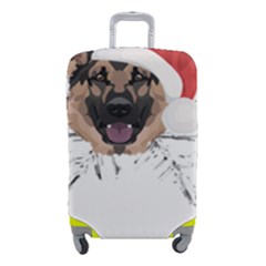 German Shepherd T- Shirt German Shepherd Merry Christmas T- Shirt (3) Luggage Cover (small) by ZUXUMI