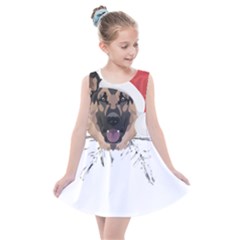 German Shepherd T- Shirt German Shepherd Merry Christmas T- Shirt (3) Kids  Summer Dress by ZUXUMI