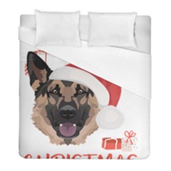 German Shepherd T- Shirt German Shepherd Merry Christmas T- Shirt (4) Duvet Cover (full/ Double Size)