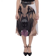 German Shepherd T- Shirt German Shepherd Merry Christmas T- Shirt (6) Classic Midi Skirt by ZUXUMI