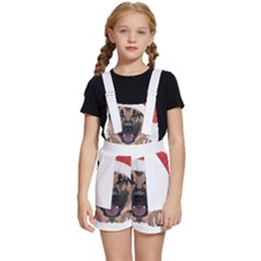 German Shepherd T- Shirt German Shepherd Merry Christmas T- Shirt (6) Kids  Short Overalls by ZUXUMI