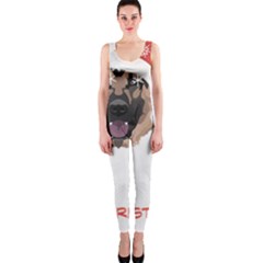 German Shepherd T- Shirt German Shepherd Merry Christmas T- Shirt One Piece Catsuit by ZUXUMI