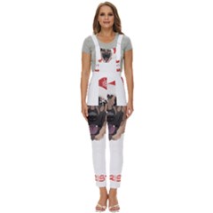 German Shepherd T- Shirt German Shepherd Merry Christmas T- Shirt Women s Pinafore Overalls Jumpsuit by ZUXUMI