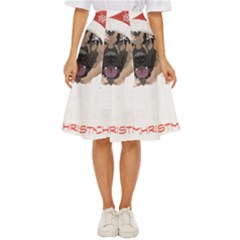 German Shepherd T- Shirt German Shepherd Merry Christmas T- Shirt Classic Short Skirt by ZUXUMI