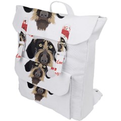 German Wirehaired Pointer T- Shirt German Wirehaired Pointer Merry Christmas T- Shirt (1) Buckle Up Backpack by ZUXUMI