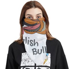 Bulldog T- Shirt Dog Face T- Shirt Face Covering Bandana (triangle) by JamesGoode