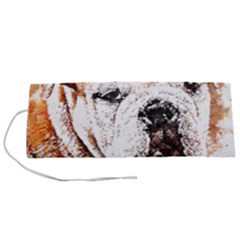 Bulldog T- Shirt English Bulldog Animal Wildlife Forest Nature Discovery Fauna T- Shirt Roll Up Canvas Pencil Holder (s) by JamesGoode