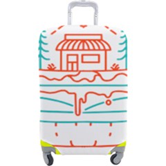 Burger T- Shirt Burger Shop In Nature T- Shirt Luggage Cover (large)