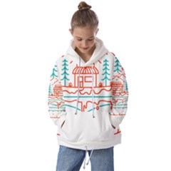 Burger T- Shirt Burger Shop In Nature T- Shirt Kids  Oversized Hoodie