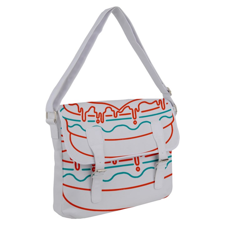 Burger T- Shirt Cat Burger T- Shirt Buckle Messenger Bag