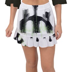 Ghost Hunting T- Shirt Ghost Hunting - Weekend Forecast Ghost Hunting With A Chance Of Cold Spots T- Fishtail Mini Chiffon Skirt by ZUXUMI