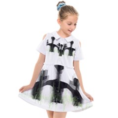 Ghost Hunting T- Shirt Ghost Hunting - Weekend Forecast Ghost Hunting With A Chance Of Cold Spots T- Kids  Short Sleeve Shirt Dress by ZUXUMI