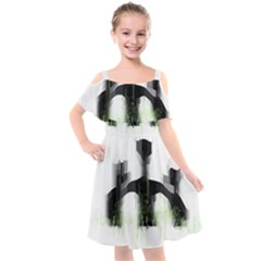 Ghost Hunting T- Shirt Ghost Hunting - Weekend Forecast Ghost Hunting With A Chance Of Cold Spots T- Kids  Cut Out Shoulders Chiffon Dress by ZUXUMI