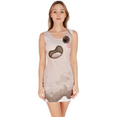 Ghost T- Shirt Watercolor Cute Ghost T- Shirt Bodycon Dress by ZUXUMI