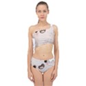 Ghost T- Shirt Watercolor Cute Ghost T- Shirt Spliced Up Two Piece Swimsuit View1