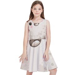 Ghost T- Shirt Watercolor Cute Ghost T- Shirt Kids  Skater Dress by ZUXUMI